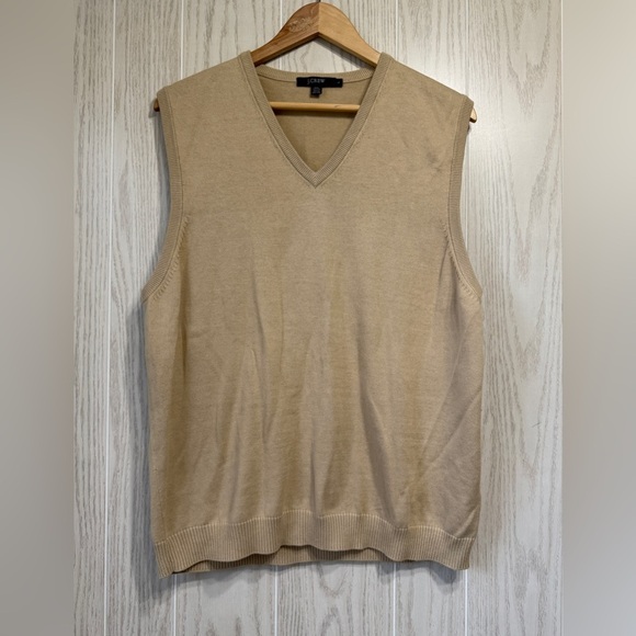 J.Crew Men's Tan Jumper Vest Size L LNC - Picture 1 of 3